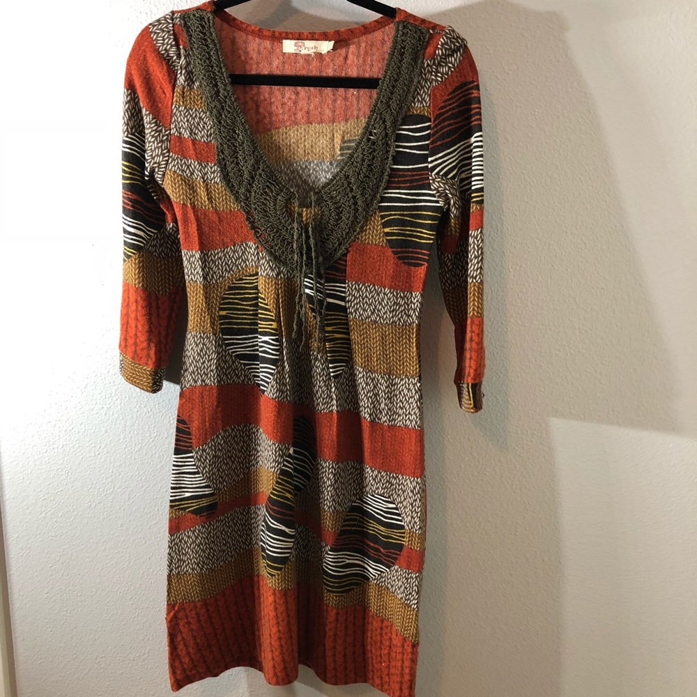 Aryeh Sweater Midi Dress. Size S